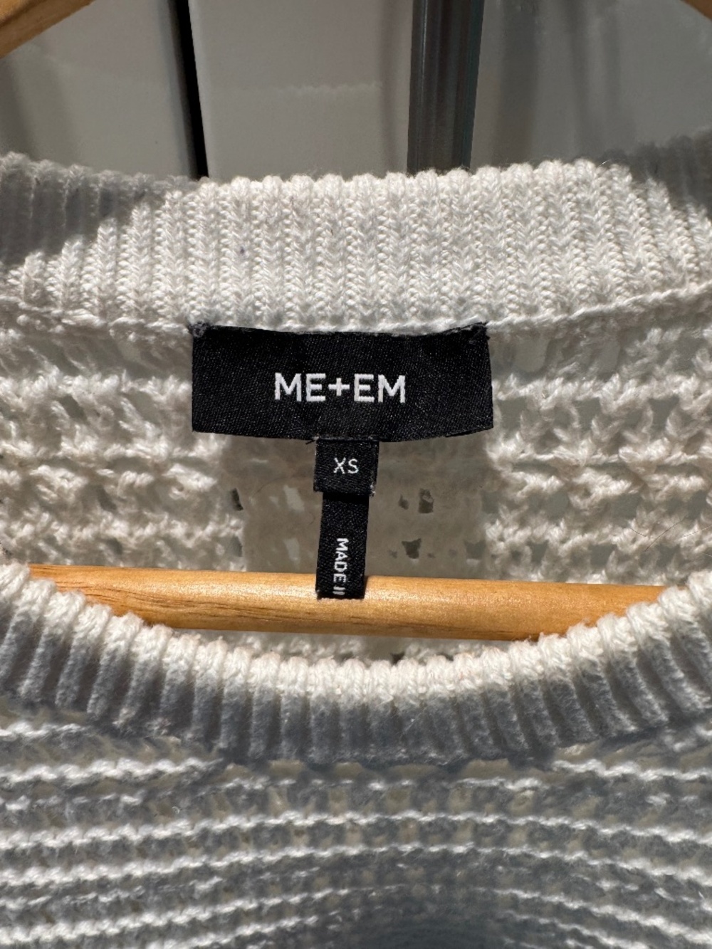 Me+Em cream cotton sweater
